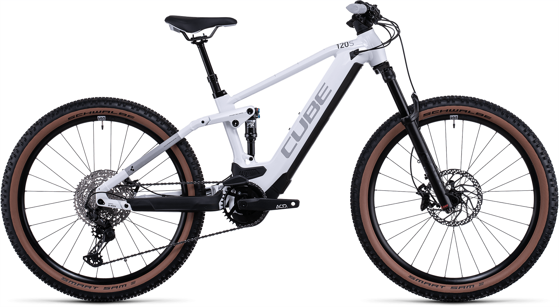 Bild von Fahrrad CUBE Stereo Hybrid 120 SL 625 27.5 white´n´grey (2022) E-Bikes