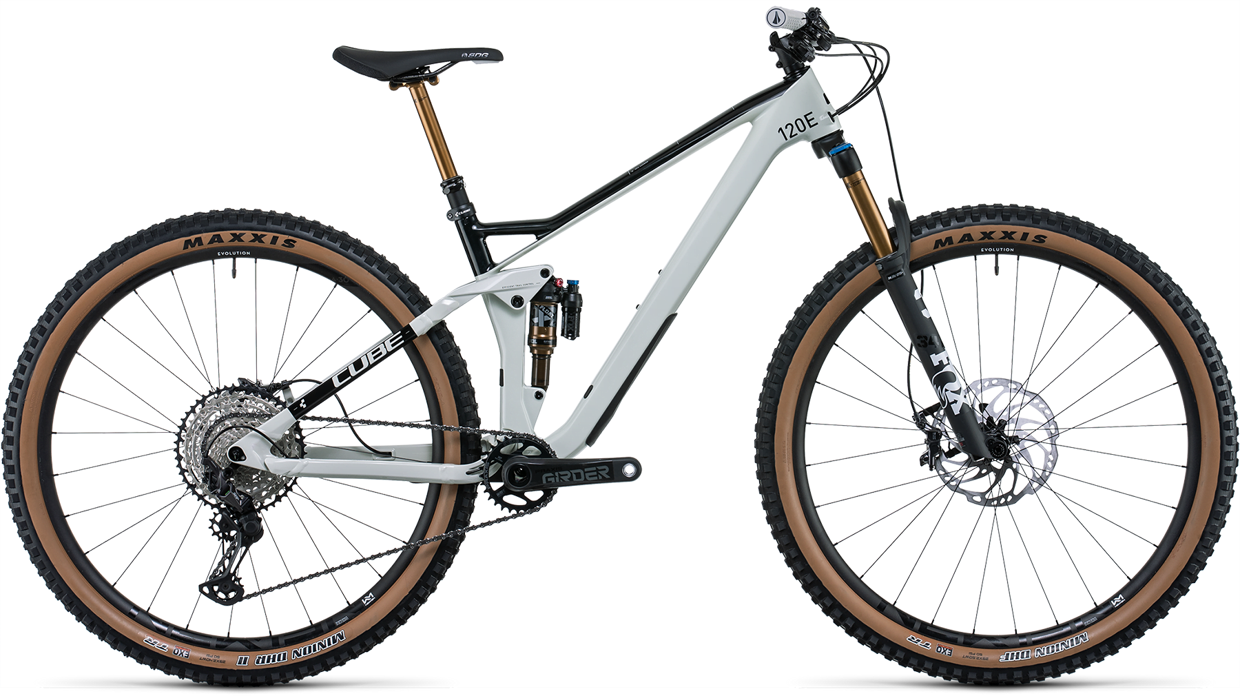 Bild von Fahrrad CUBE Stereo 120 HPC EX 29 grey´n´carbon (2022) Bikes