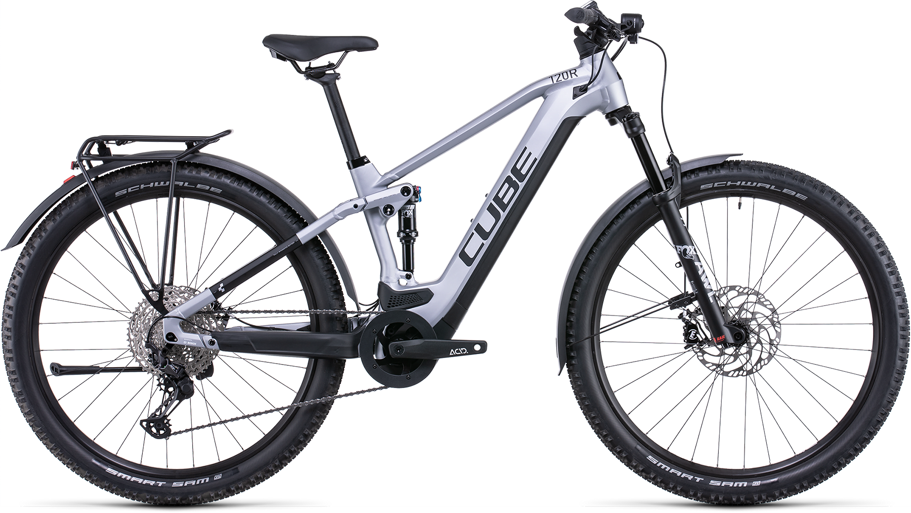 Bild von Fahrrad CUBE Stereo Hybrid 120 Race Allroad 625 polarsilver´n´black (2022) E-Bikes