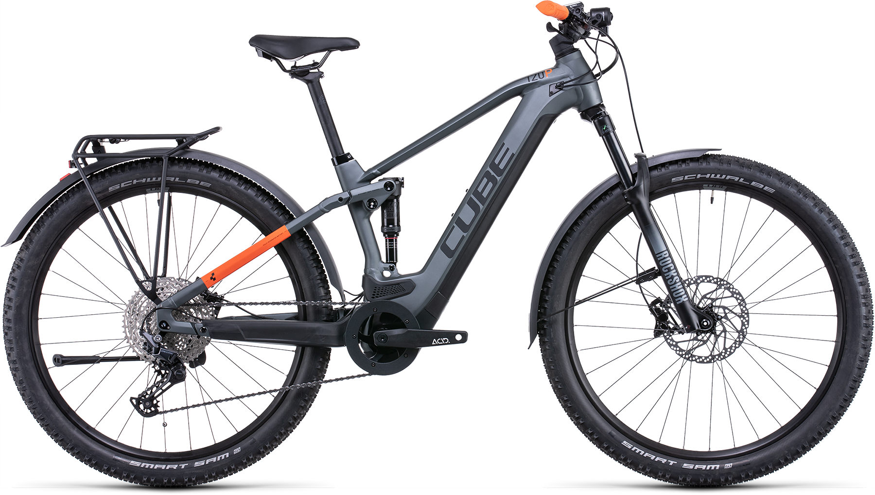 Bild von Fahrrad CUBE Stereo Hybrid 120 Pro Allroad 625 flashgrey´n´orange (2022) E-Bikes
