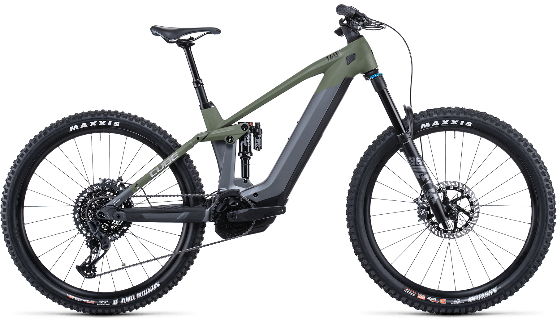 Bild von Fahrrad CUBE Stereo Hybrid 140 HPC TM 625 27.5 flashgrey´n´olive (2022) E-Bikes