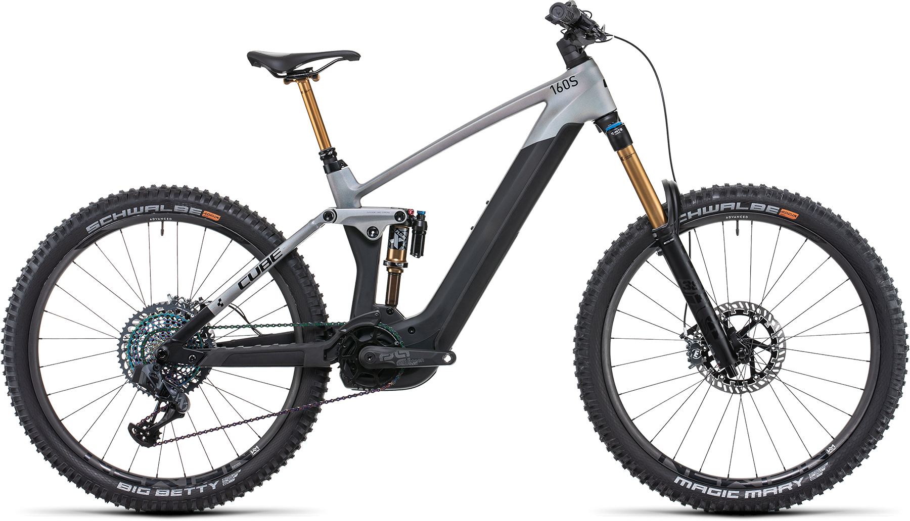 Bild von Fahrrad CUBE Stereo Hybrid 160 HPC SLT 750 27.5 prizmsilver´n´carbon (2022) E-Bikes