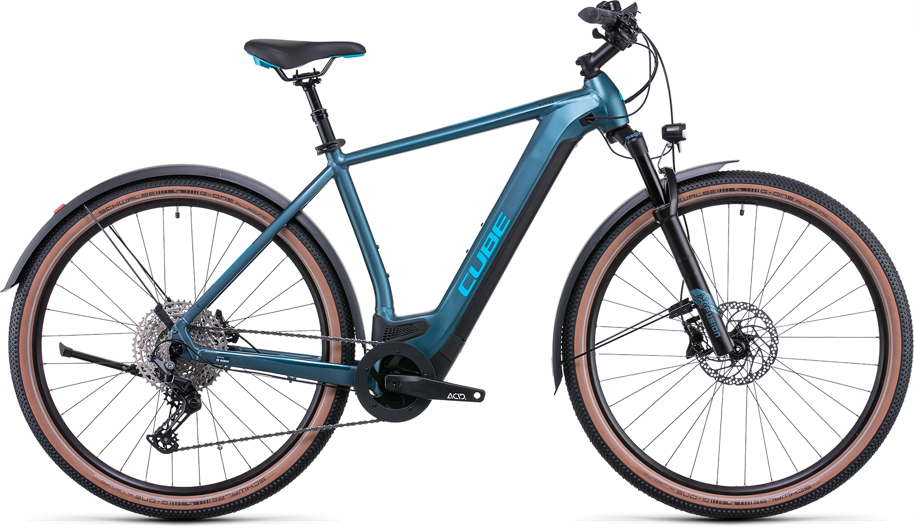 Bild von Fahrrad CUBE Nuride Hybrid EXC 625 Allroad blue´n´blue (2022) E-Bikes