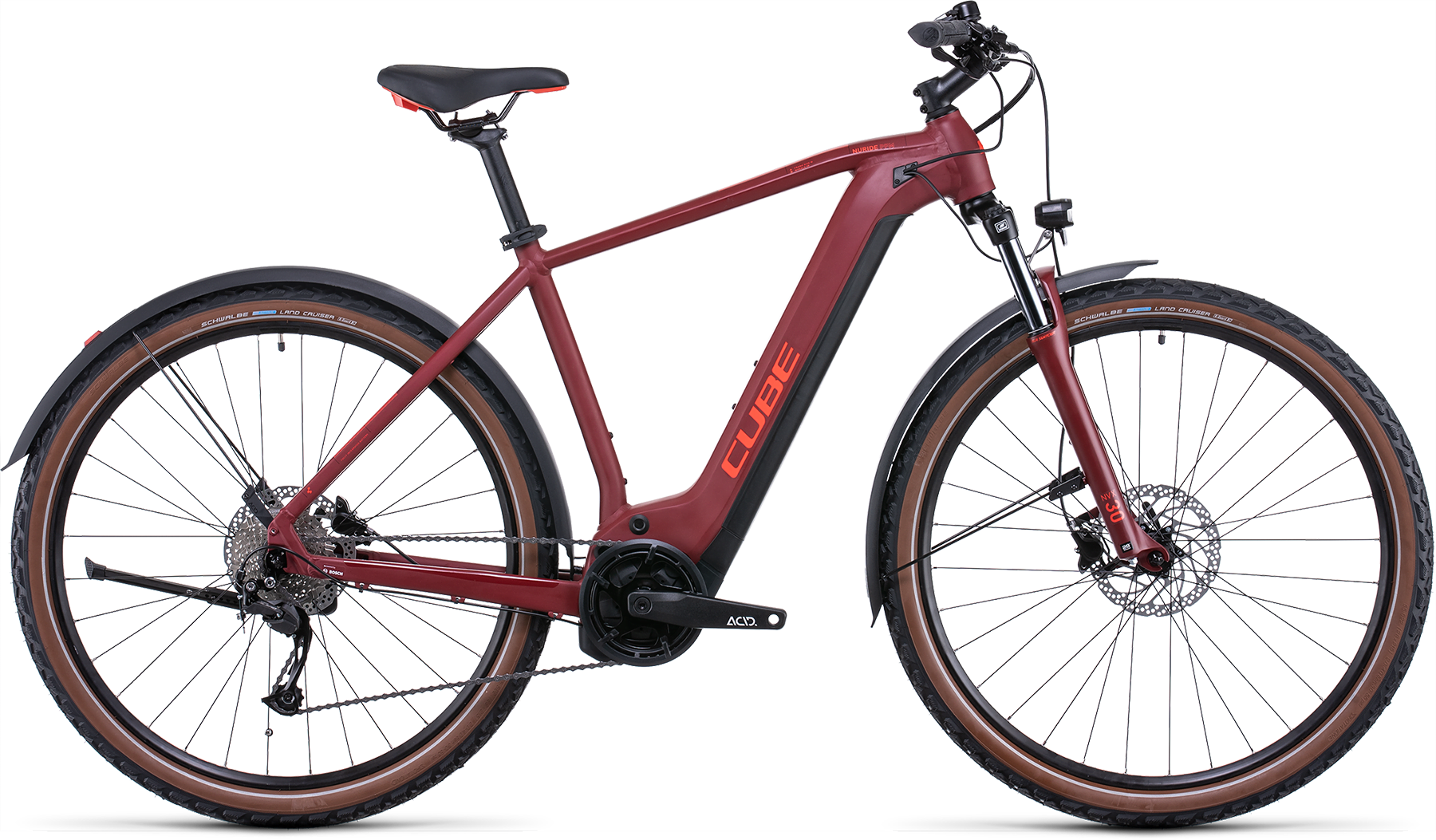 Bild von Fahrrad CUBE Nuride Hybrid Performance 625 Allroad darkred´n´red (2022) E-Bikes