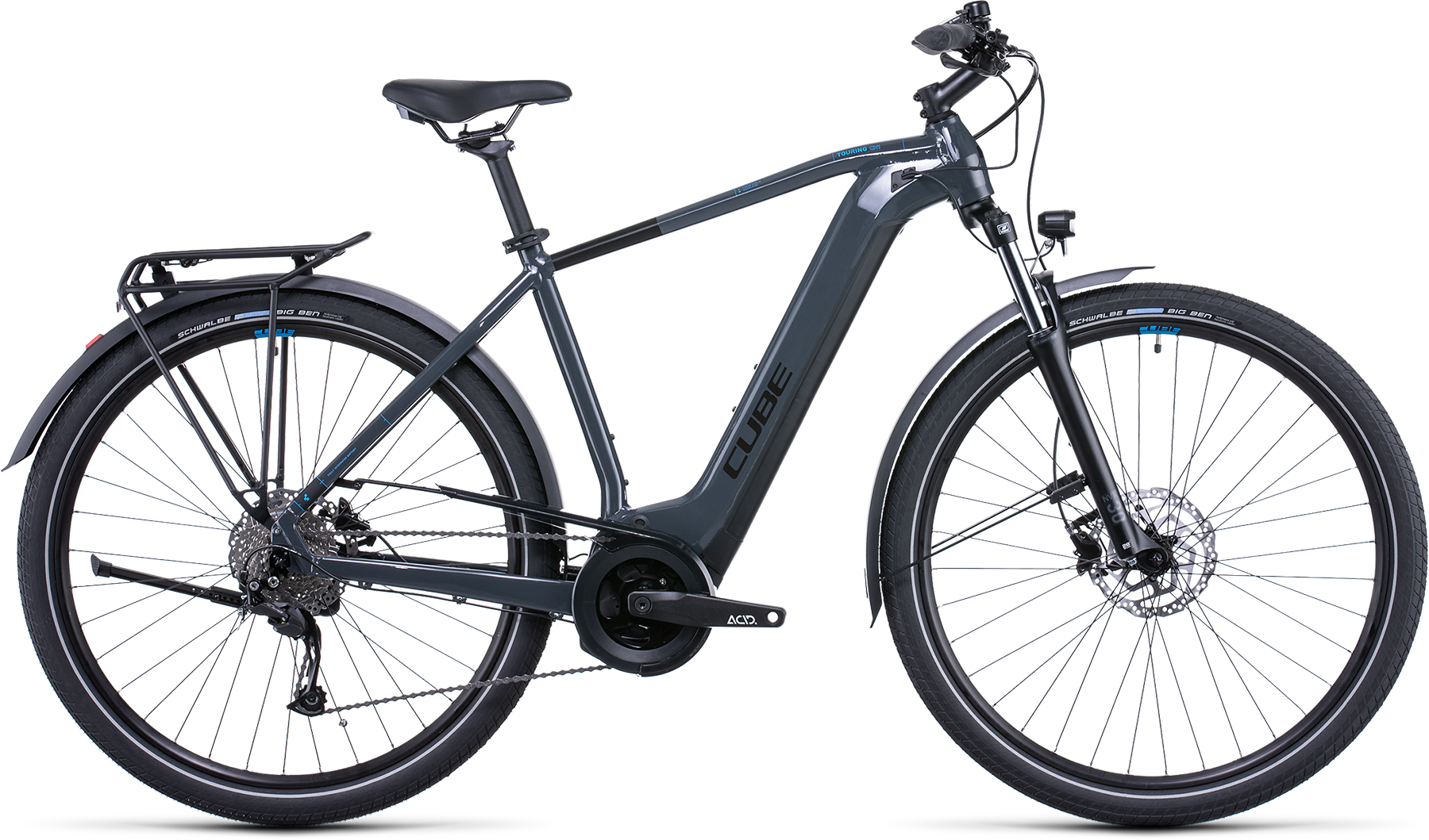 Bild von Fahrrad CUBE Touring Hybrid ONE 500 grey´n´blue (2022) E-Bikes