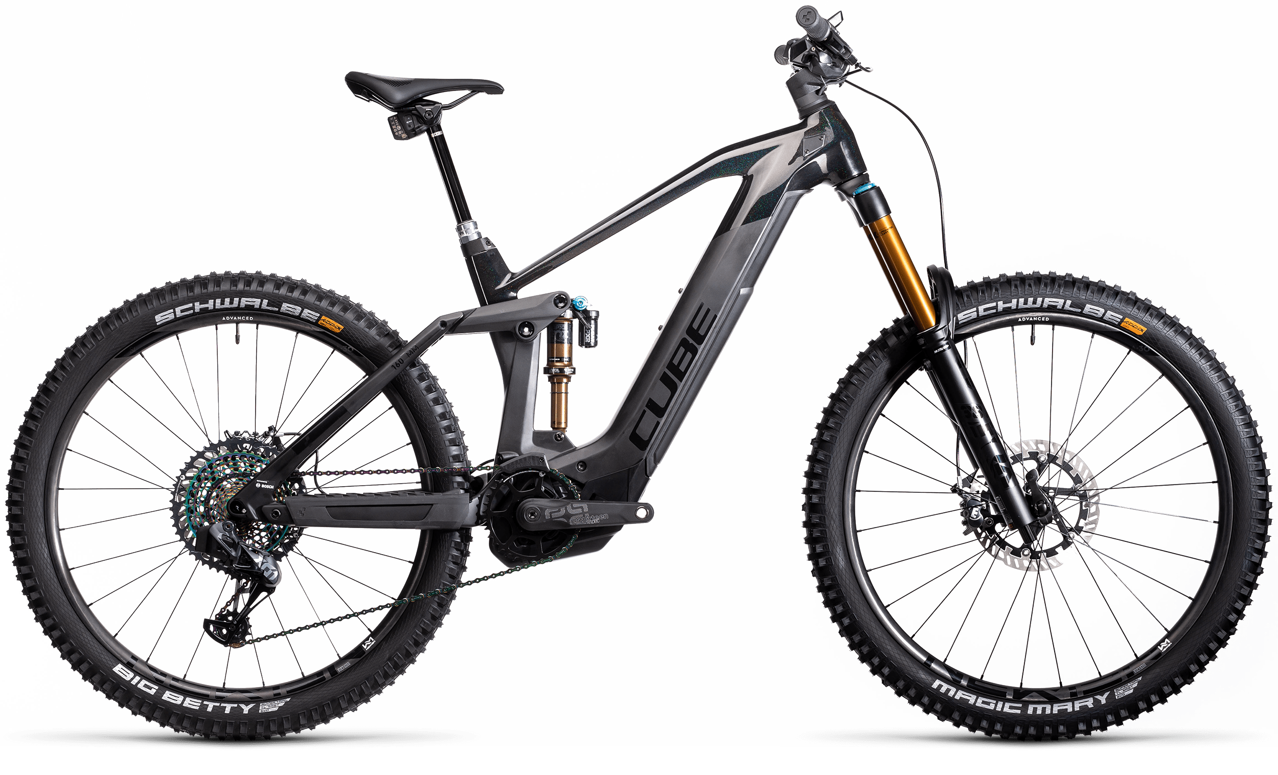 Bild von Fahrrad CUBE Stereo Hybrid 160 C:62 SLT 625 27.5 Nyon carbon´n´prizmblack (2021) E-Bikes