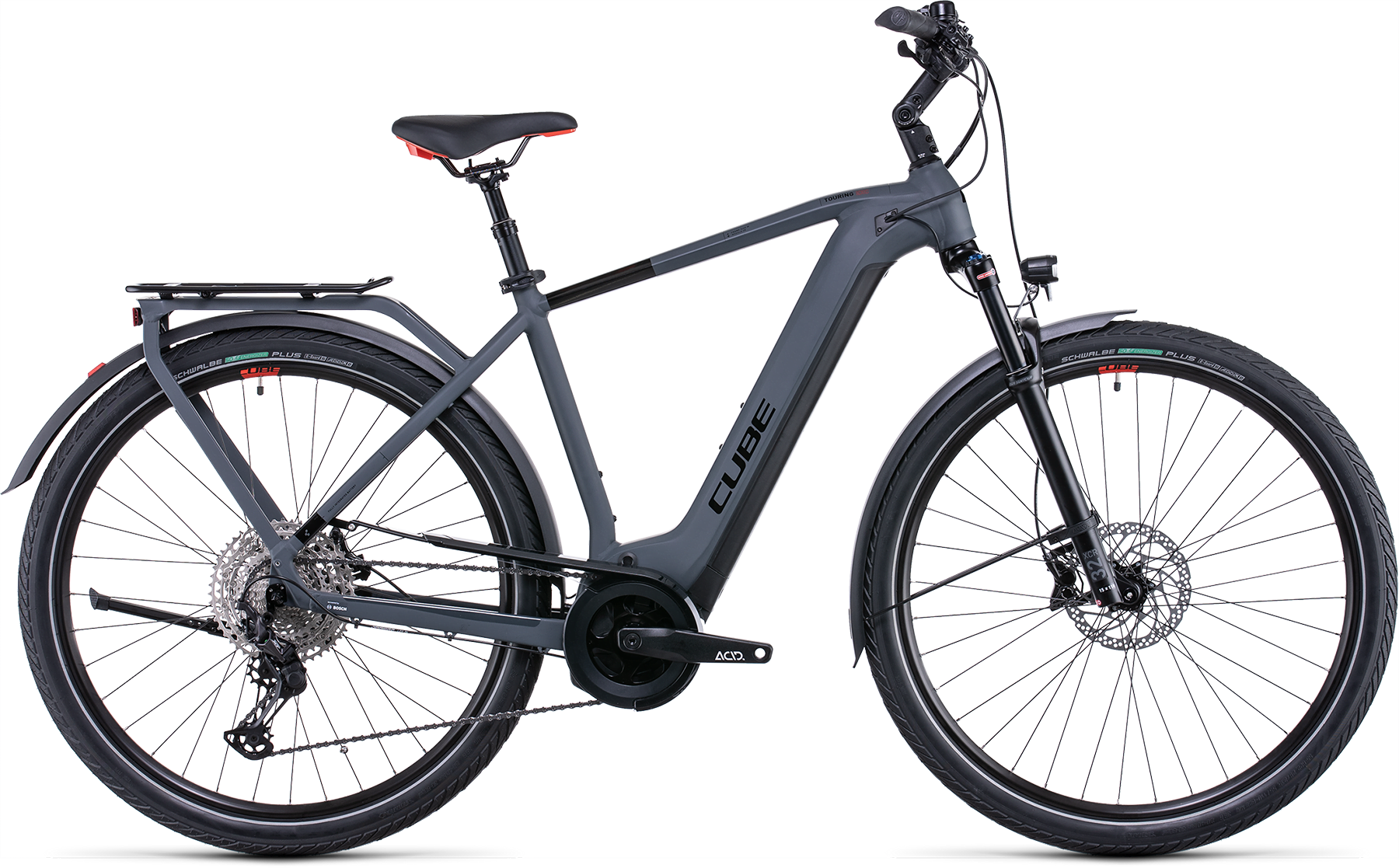 Bild von Fahrrad CUBE Touring Hybrid EXC 625 grey´n´red (2022) E-Bikes