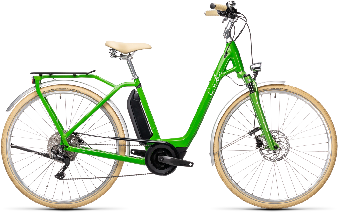 Bild von Fahrrad CUBE Ella Ride Hybrid 500 applegreen´n´white (2021) E-Bikes