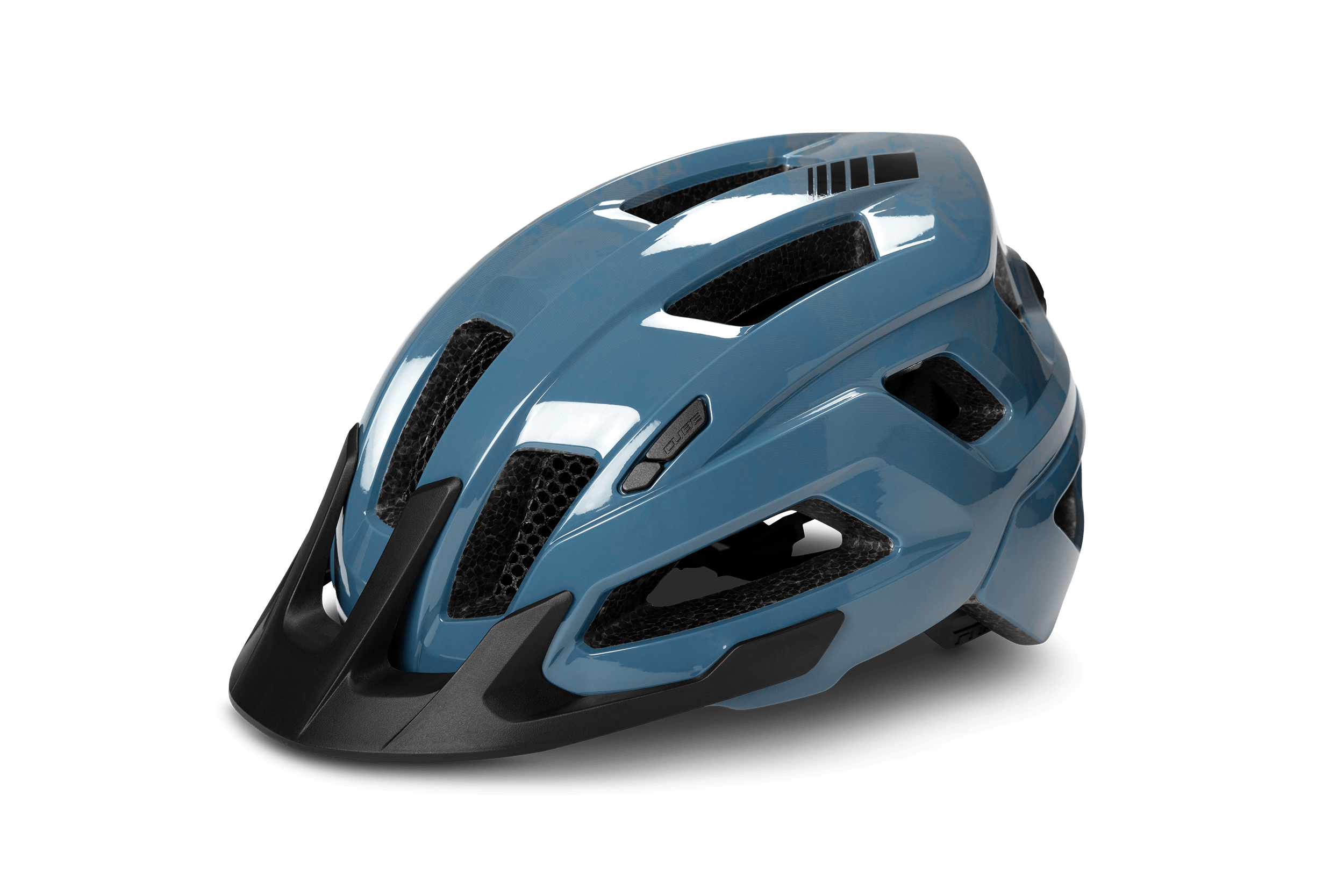 Bild von Fahrrad CUBE Helm STEEP glossy blue Zubehör
