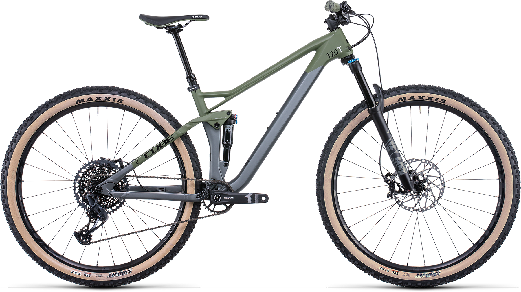 Bild von Fahrrad CUBE Stereo 120 HPC TM 29 flashgrey´n´olive (2022) Bikes