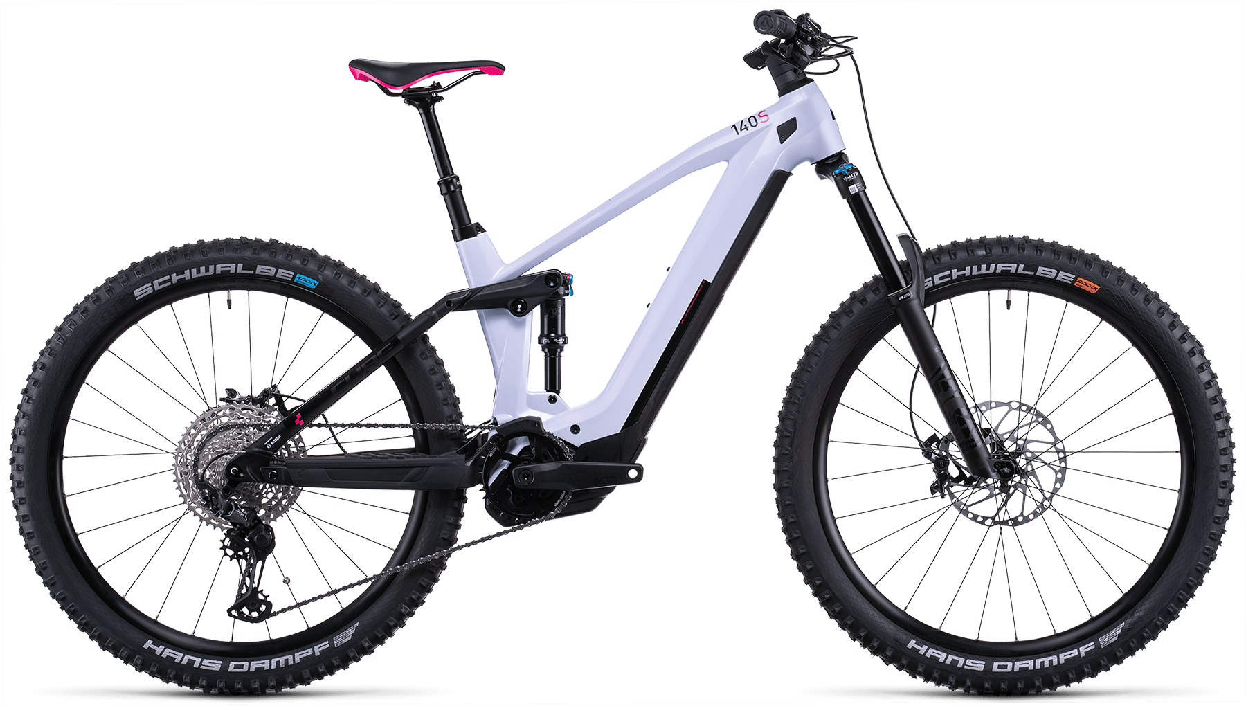 Bild von Fahrrad CUBE Stereo Hybrid 140 HPC SL 625 27.5 violetwhite´n´black (2022) E-Bikes