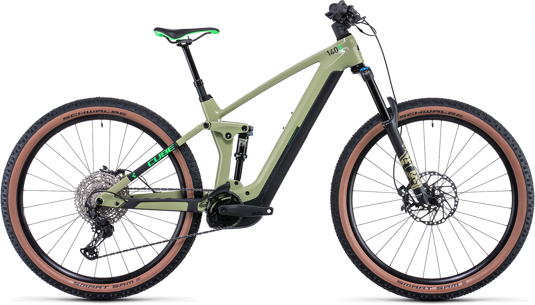 Bild von Fahrrad CUBE Stereo Hybrid 140 HPC SL 750 29 green´n´flashgreen (2022) E-Bikes