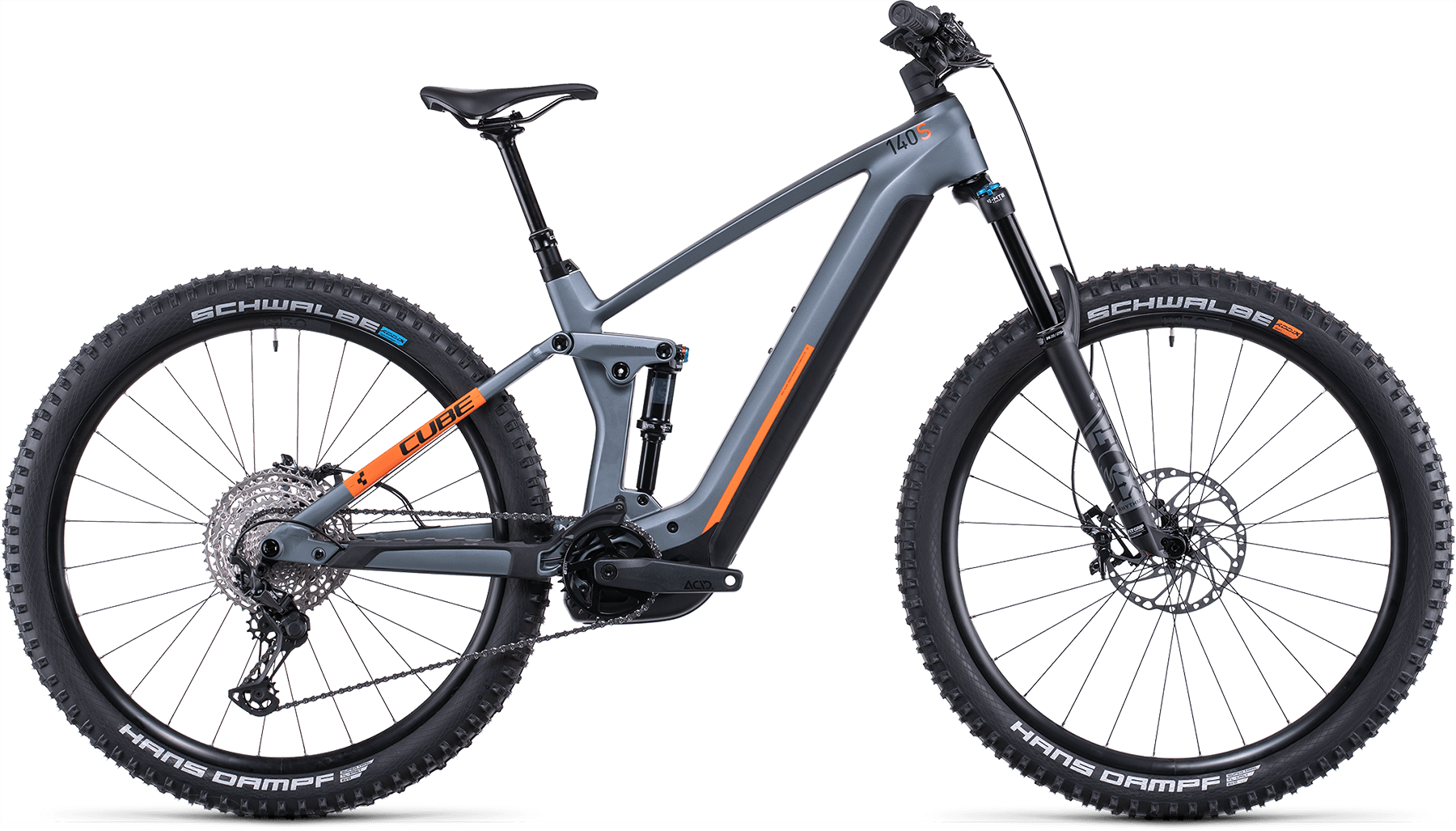 Bild von Fahrrad CUBE Stereo Hybrid 140 HPC SL 750 29 flashgrey´n´orange (2022) E-Bikes
