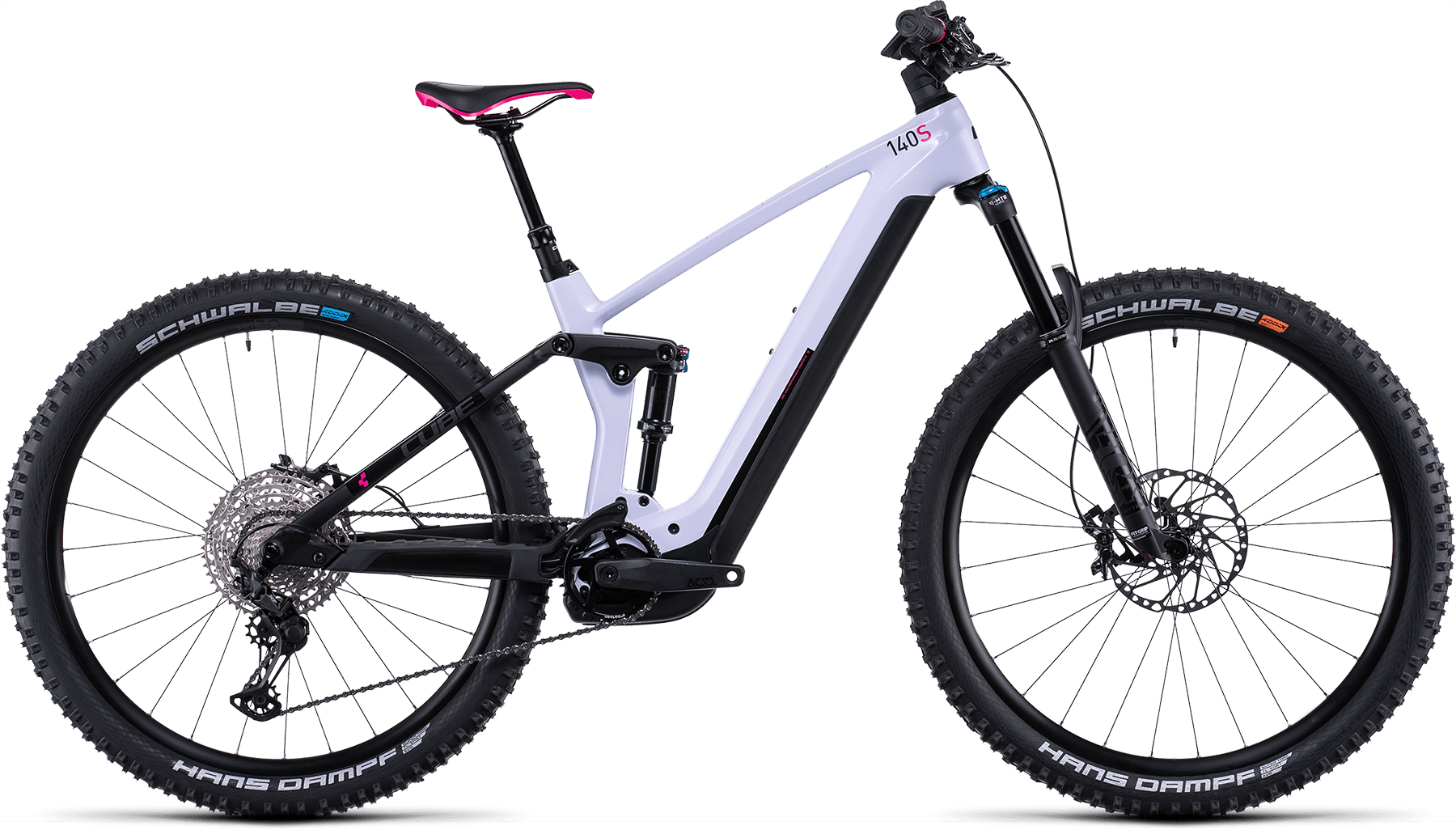 Bild von Fahrrad CUBE Stereo Hybrid 140 HPC SL 750 29 violetwhite´n´black (2022) E-Bikes