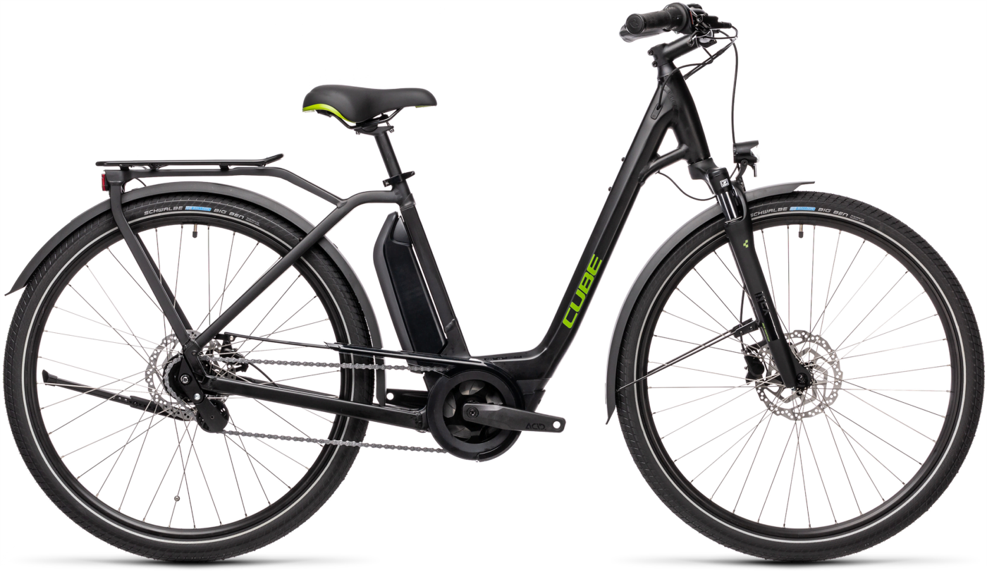 Bild von Fahrrad CUBE Town Hybrid ONE 500 black´n´green (2021) City & Tour