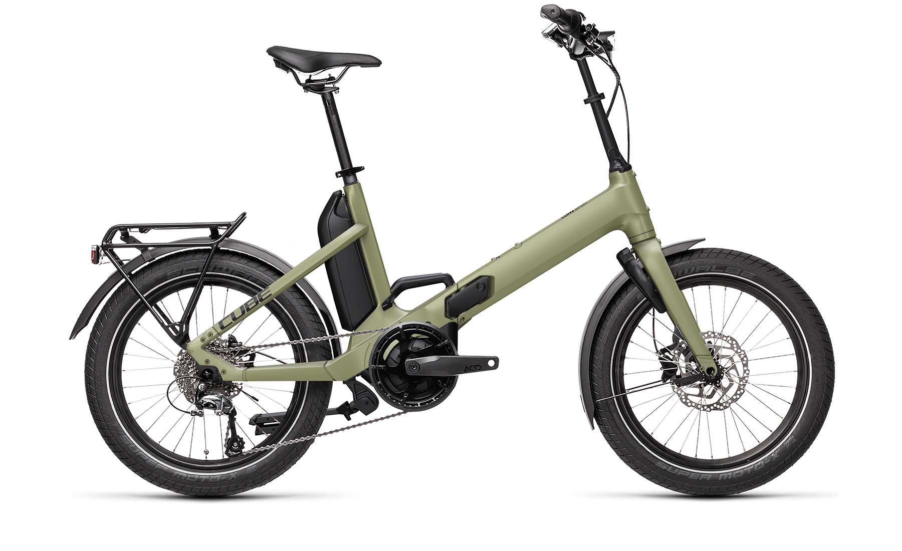 Bild von Fahrrad CUBE Fold Sport Hybrid 500 green´n´black (2022) Commuting
