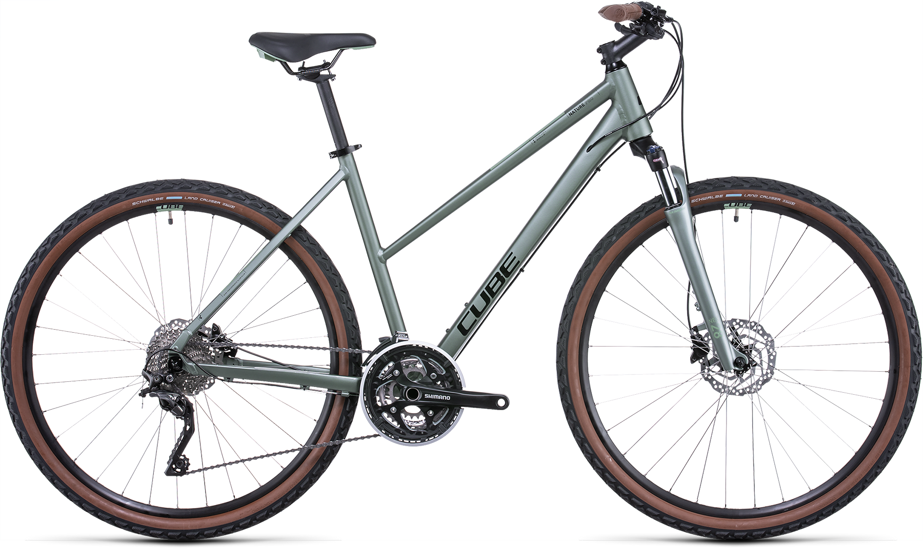 Bild von Fahrrad CUBE Nature Pro silvergreen´n´black (2022) CUBE Bikes 5