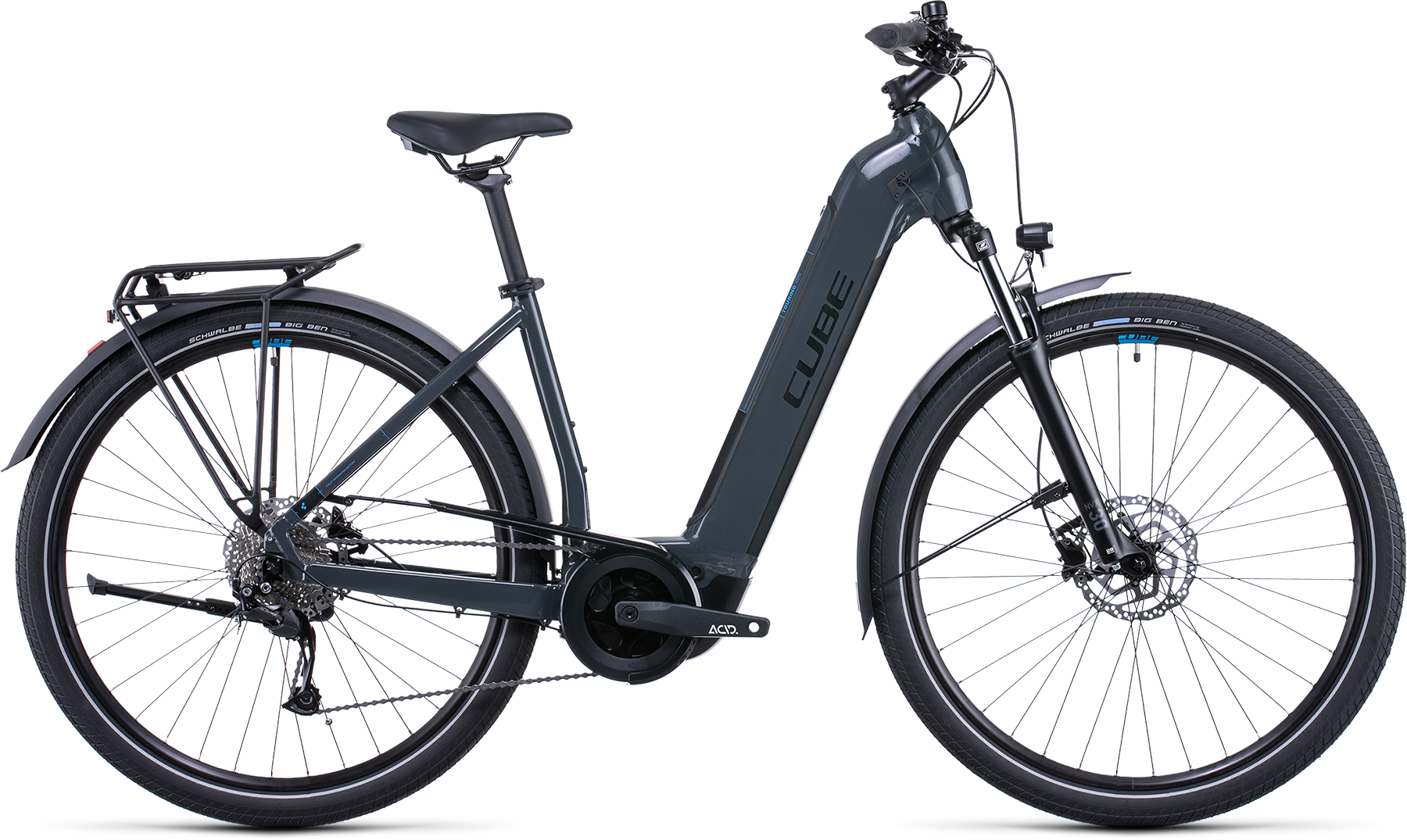 Bild von Fahrrad CUBE Touring Hybrid ONE 500 grey´n´blue (2022) CUBE City & Tour E-Bikes 8