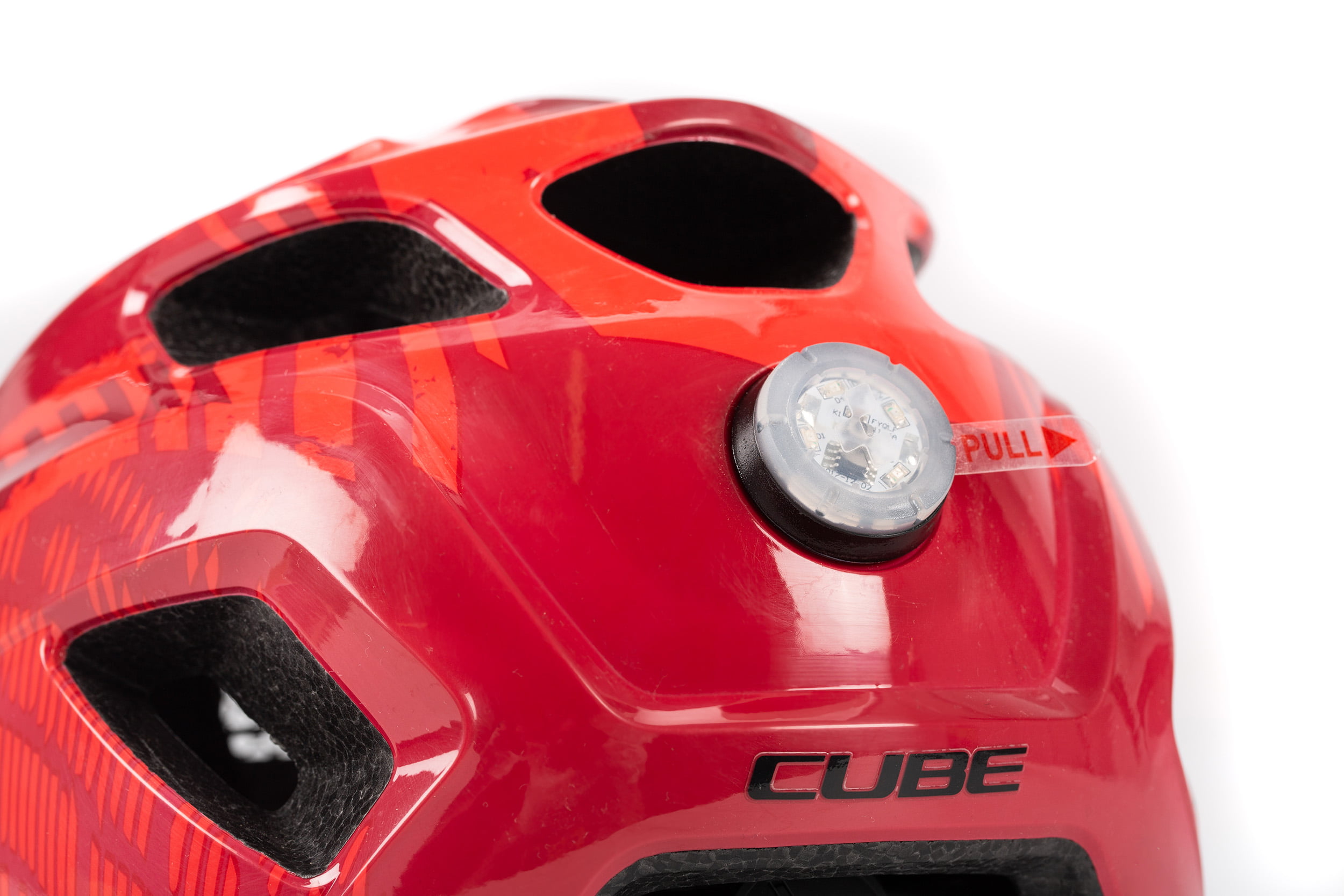 Bild von Fahrrad CUBE Helm ANT red splash CUBE Helme Junior 12
