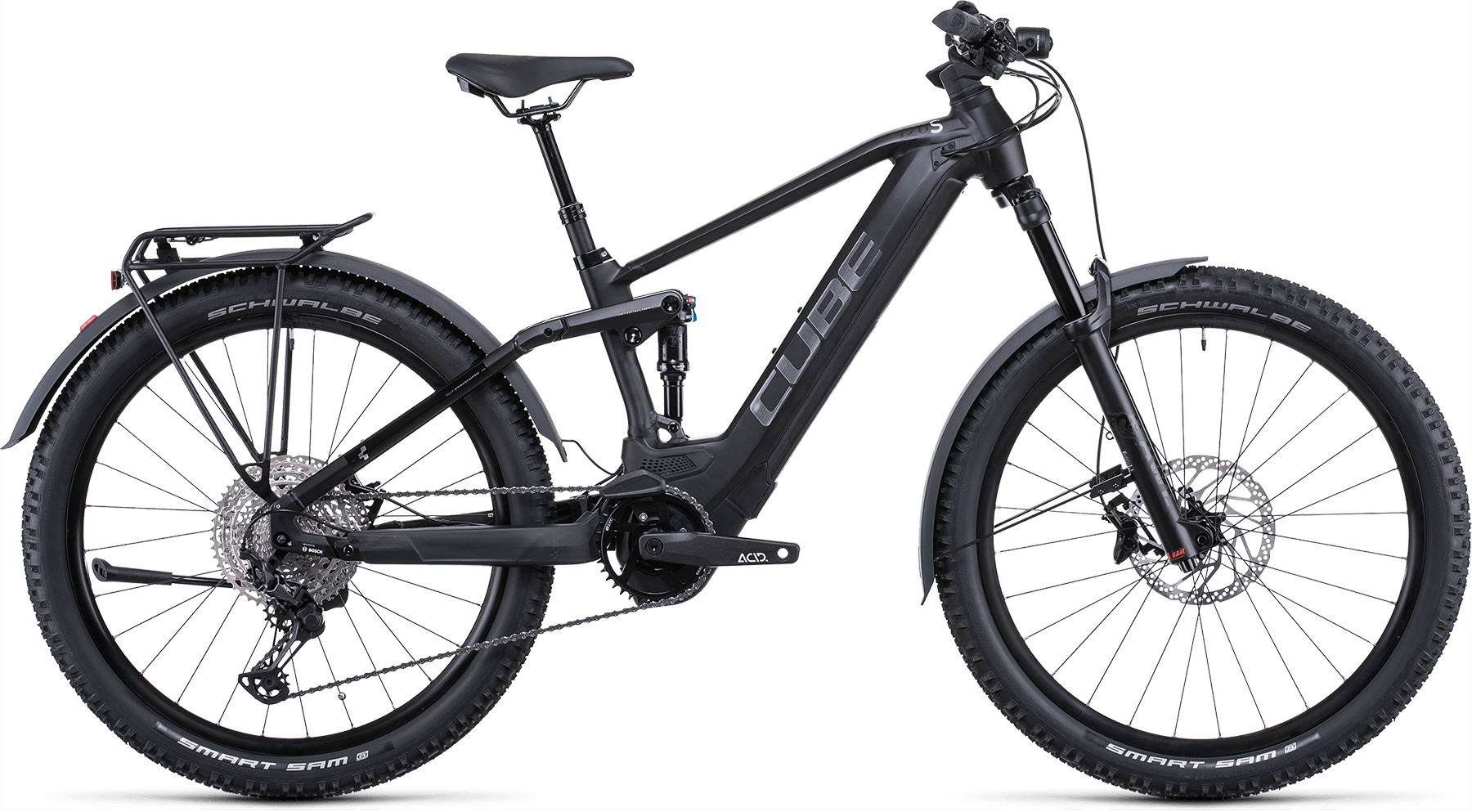Bild von Fahrrad CUBE Stereo Hybrid 120 SL Allroad 625 27.5 black´n´metal (2022) E-Bikes