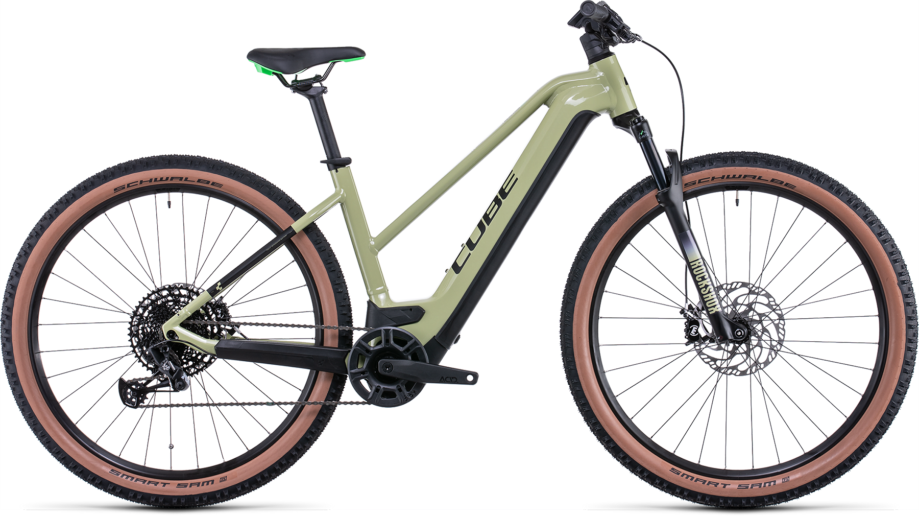 Bild von Fahrrad CUBE Reaction Hybrid EXC 750 29 green´n´flashgreen Trapeze (2022) E-Bikes