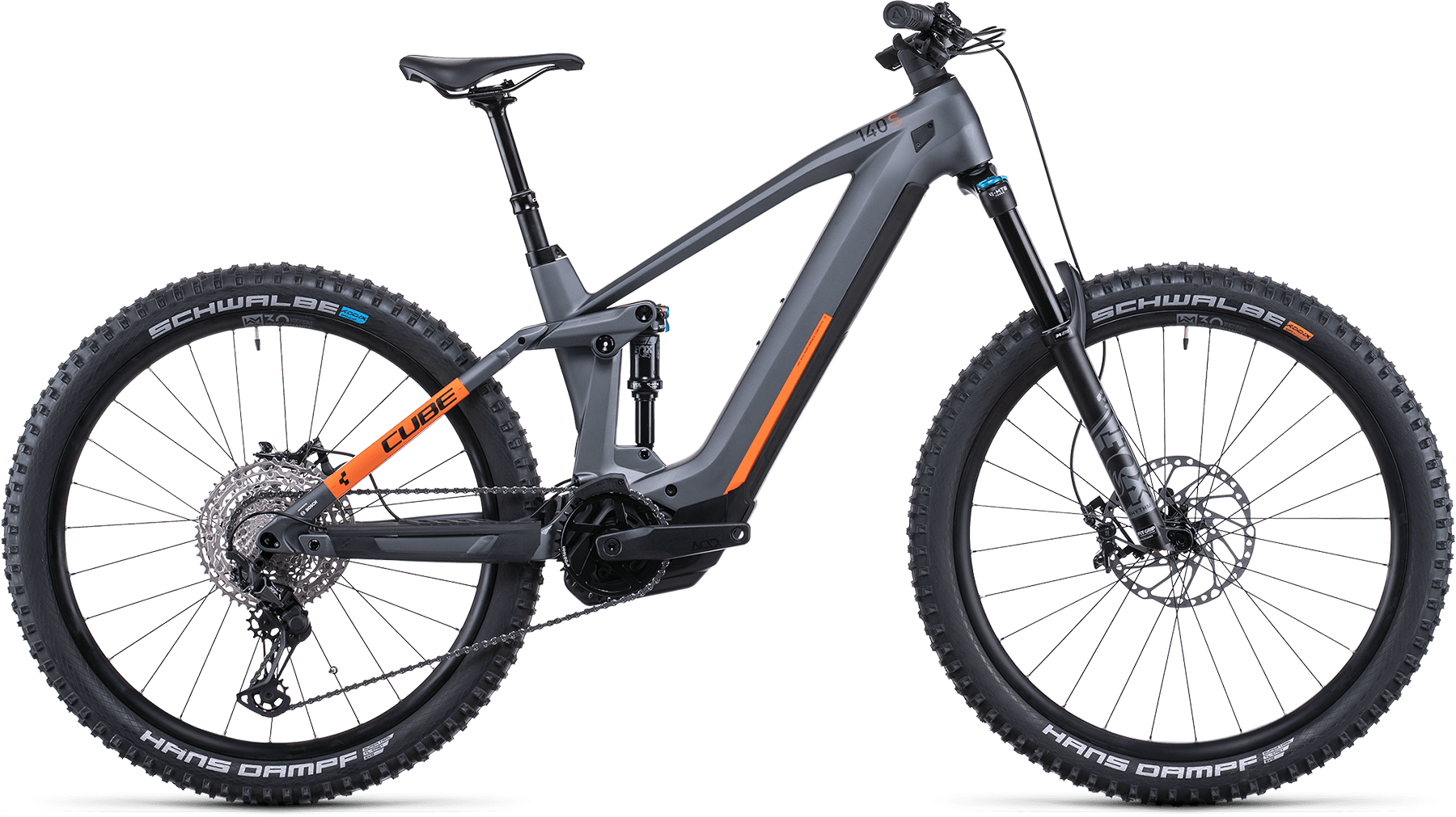 Bild von Fahrrad CUBE Stereo Hybrid 140 HPC SL 625 27.5 flashgrey´n´orange (2022) E-Bikes