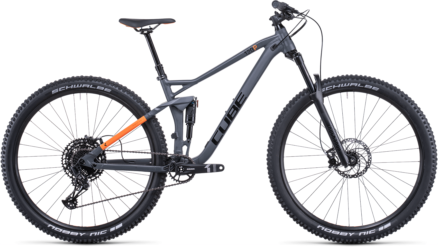Bild von Fahrrad CUBE Stereo 120 Pro grey´n´orange (2022) CUBE Bikes