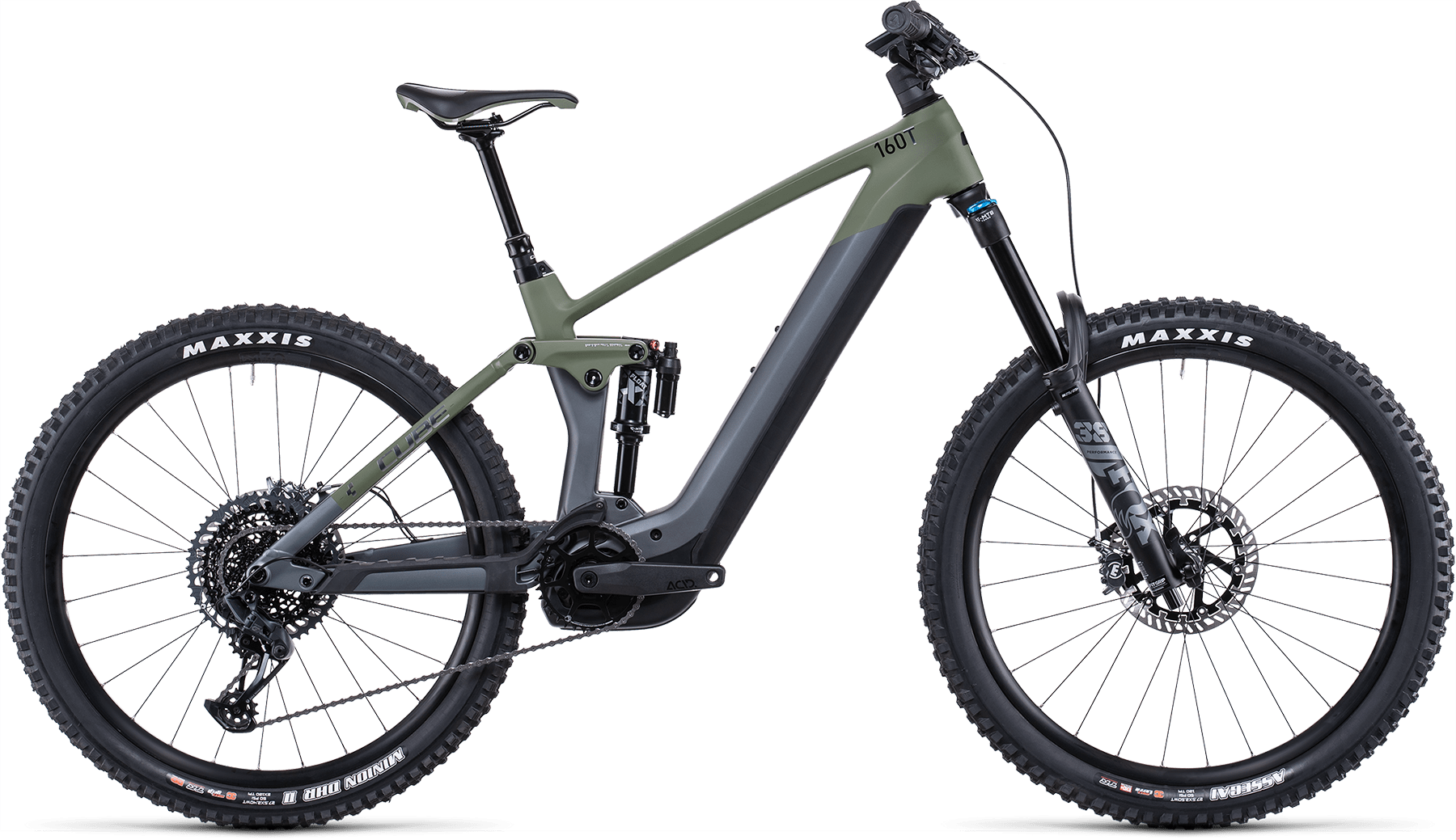 Bild von Fahrrad CUBE Stereo Hybrid 160 HPC TM 625 27.5 flashgrey´n´olive (2022) E-Bikes