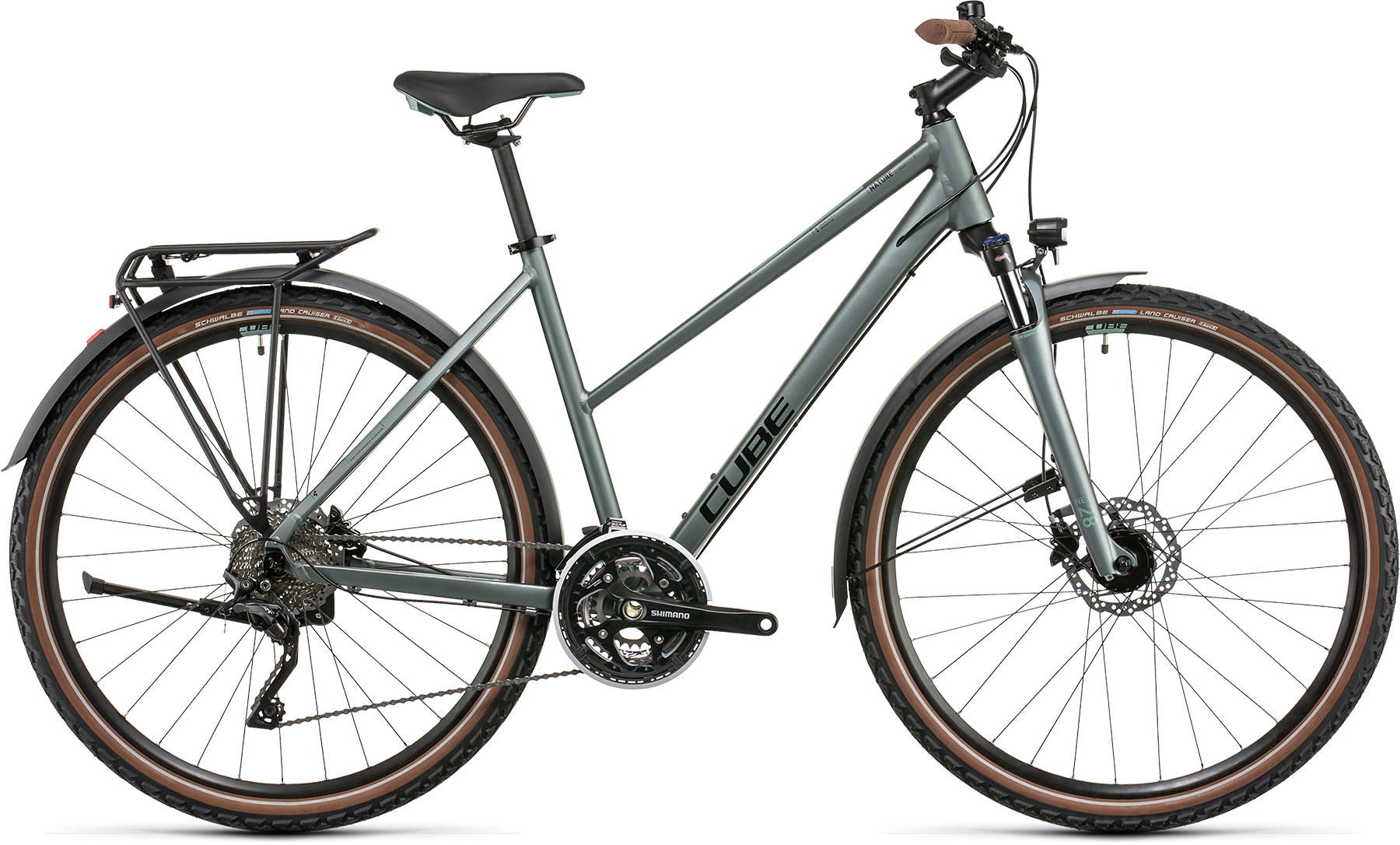 Bild von Fahrrad CUBE Nature Pro Allroad silvergreen´n´black Trapeze (2022) CUBE Bikes