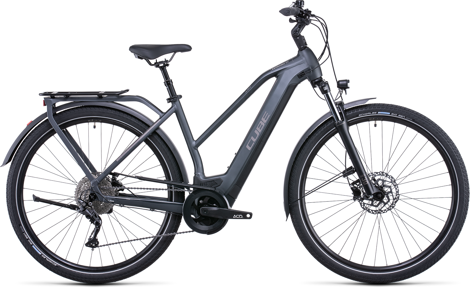 Bild von Fahrrad CUBE Kathmandu Hybrid ONE 500 grey´n´teak Trapeze (2022) E-Bikes
