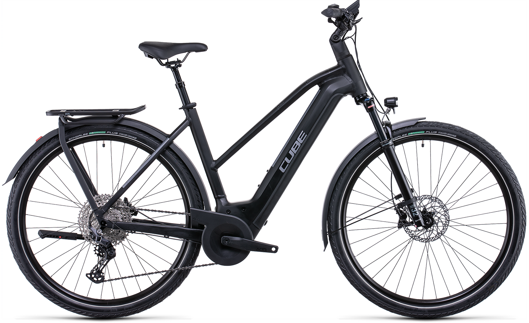 Bild von Fahrrad CUBE Kathmandu Hybrid EXC 750 black´n´silver Trapeze (2022) CUBE City & Tour E-Bikes
