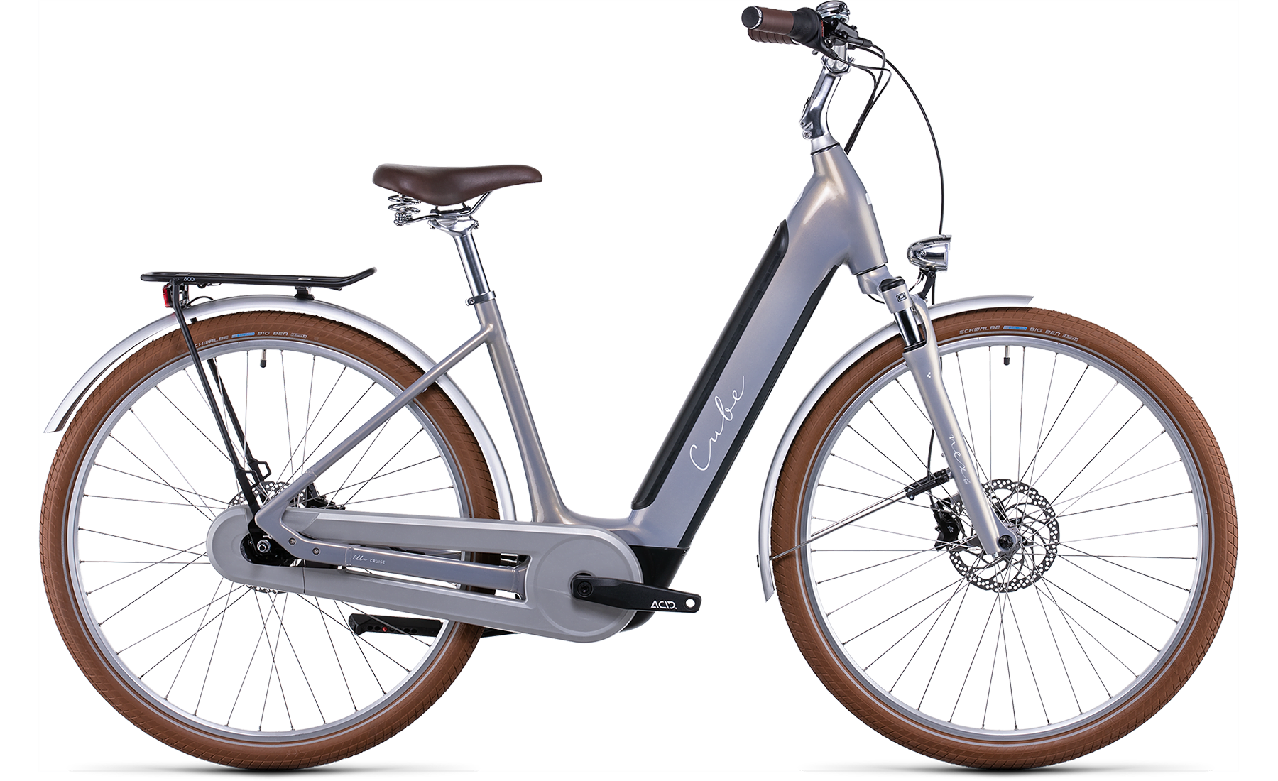 Bild von Fahrrad CUBE Ella Cruise Hybrid 500 pearlysilver´n´white Easy Entry (2022) CUBE City & Tour E-Bikes