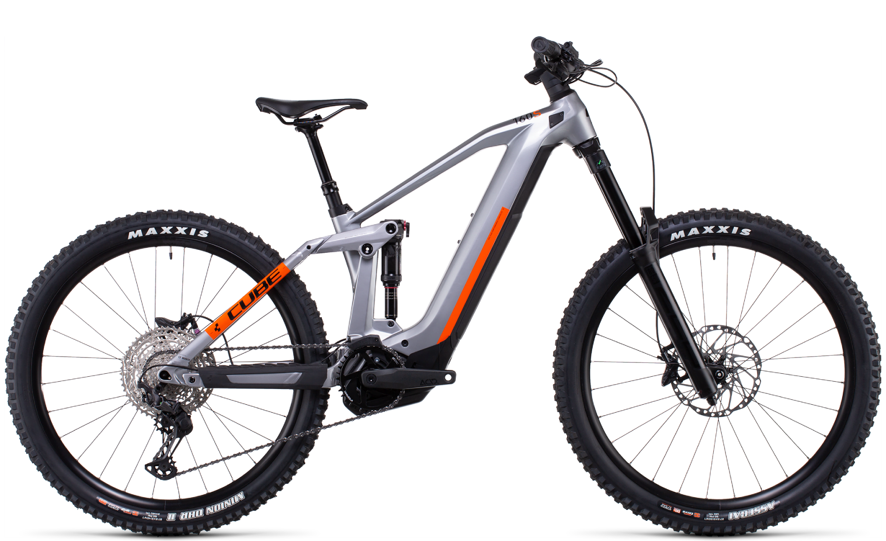 Bild von Fahrrad CUBE Stereo Hybrid 160 HPC SL 625 27.5 polarsilver´n´orange (2022) E-Bikes