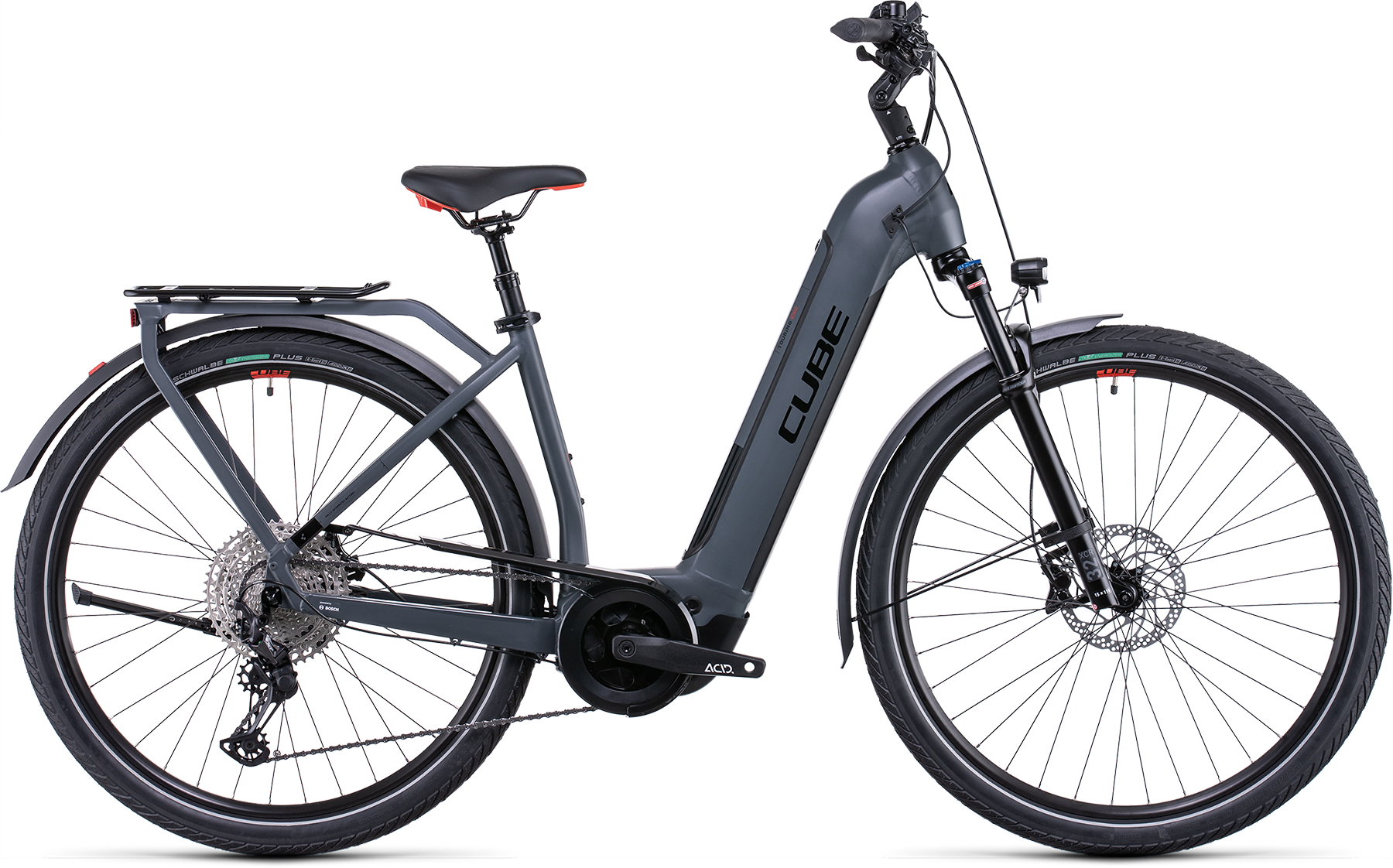 Bild von Fahrrad CUBE Touring Hybrid EXC 625 grey´n´red Easy Entry (2022) CUBE City & Tour E-Bikes