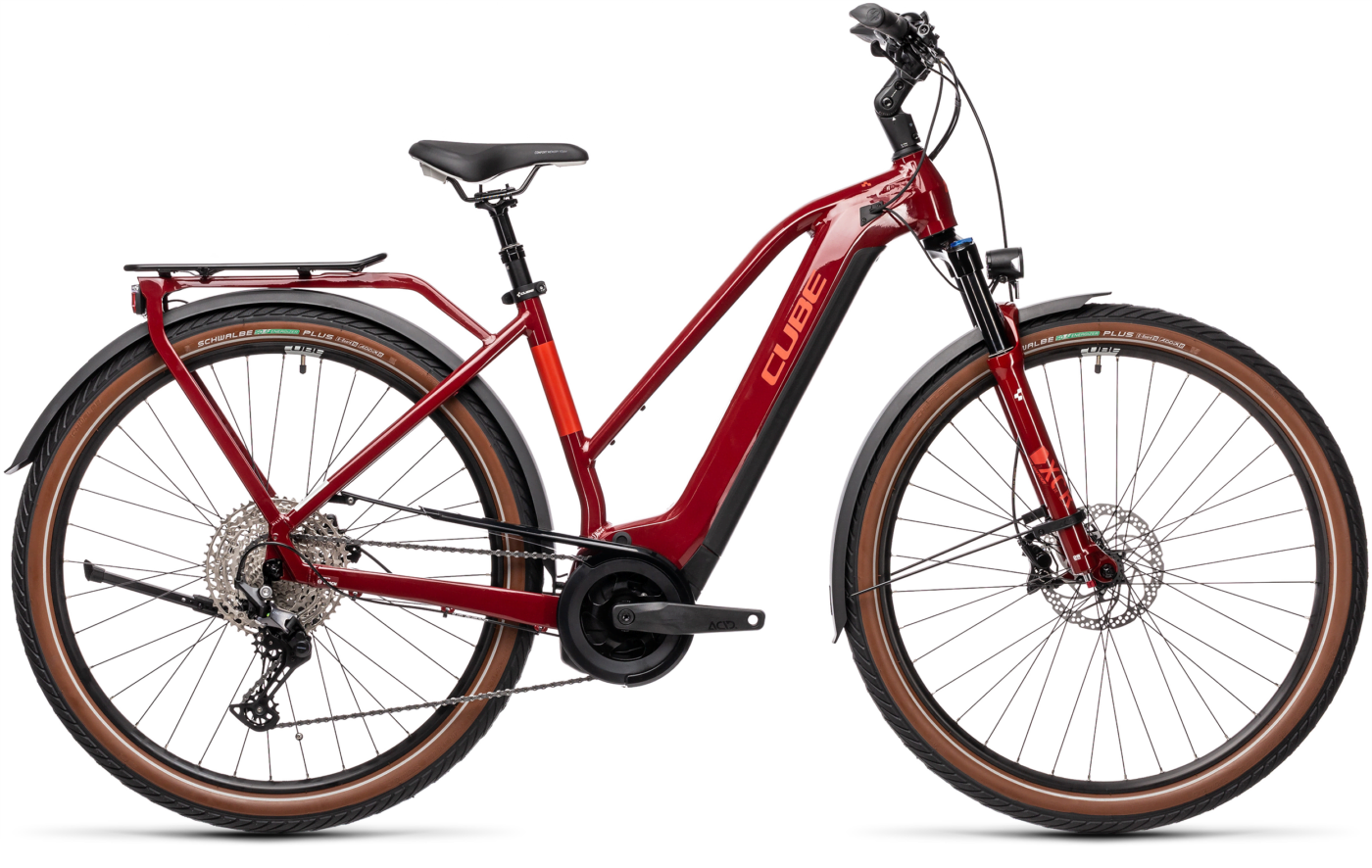 Bild von Fahrrad CUBE Touring Hybrid EXC 625 red´n´grey Trapeze (2021) CUBE Bikes