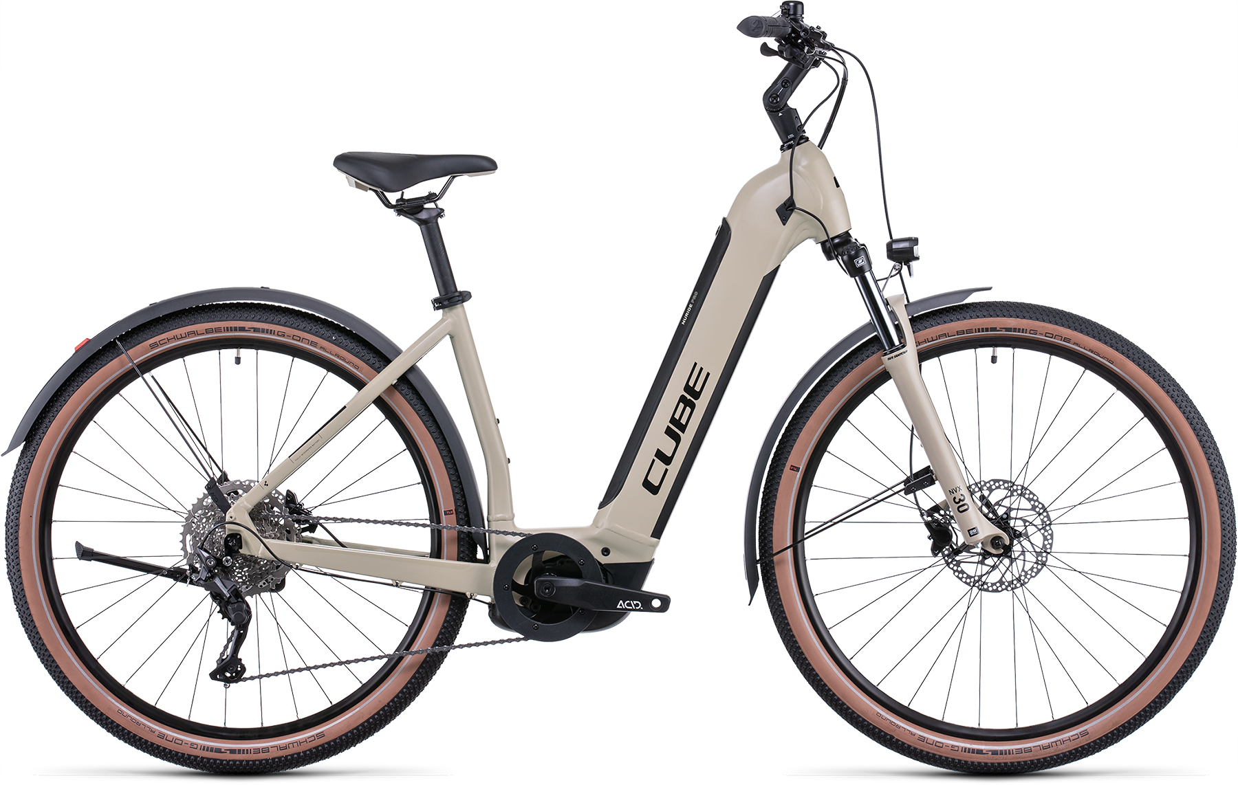 Bild von Fahrrad CUBE Nuride Hybrid Pro 625 Allroad desert´n´black Easy Entry (2022) E-Bikes