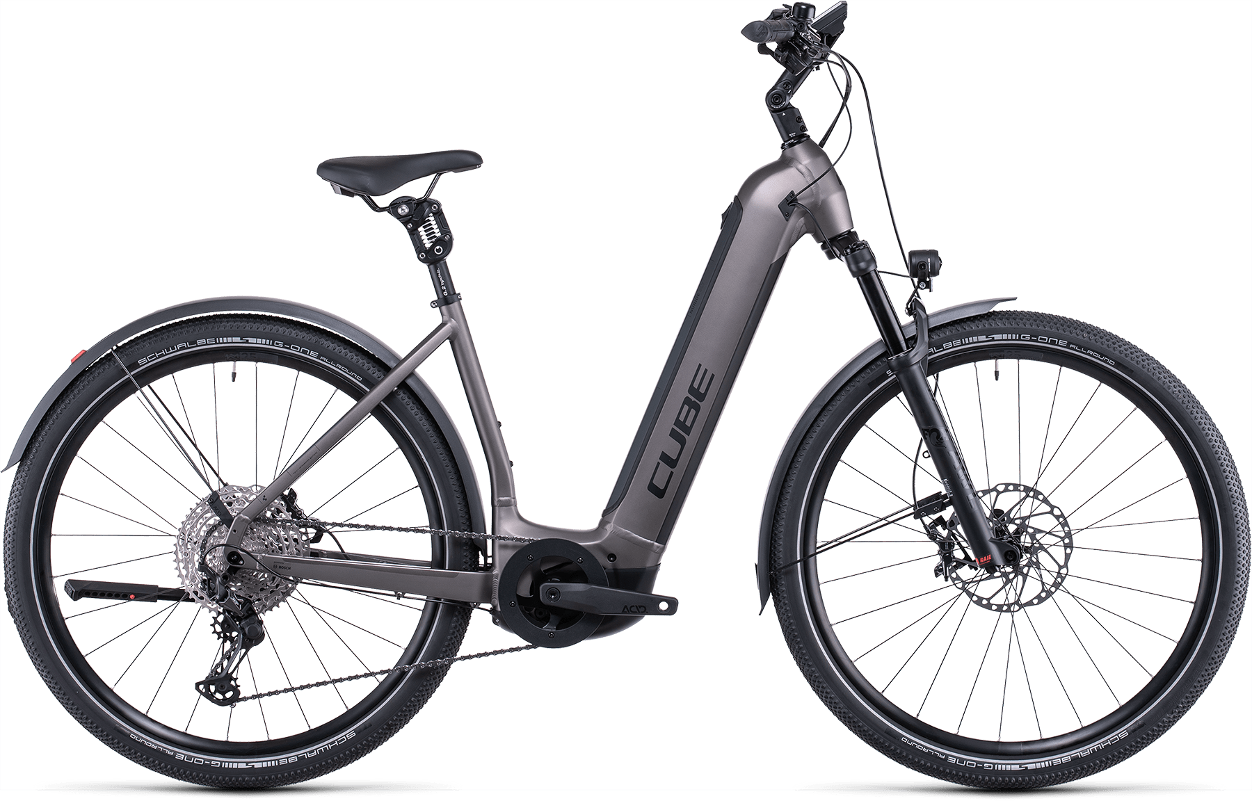 Bild von Fahrrad CUBE Nuride Hybrid SLT 750 Allroad teak´n´grey Easy Entry (2022) E-Bikes