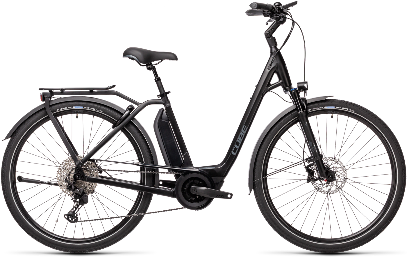 Bild von Fahrrad CUBE Town Sport Hybrid EXC 500 black´n´grey Easy Entry (2021) CUBE City & Tour E-Bikes 4